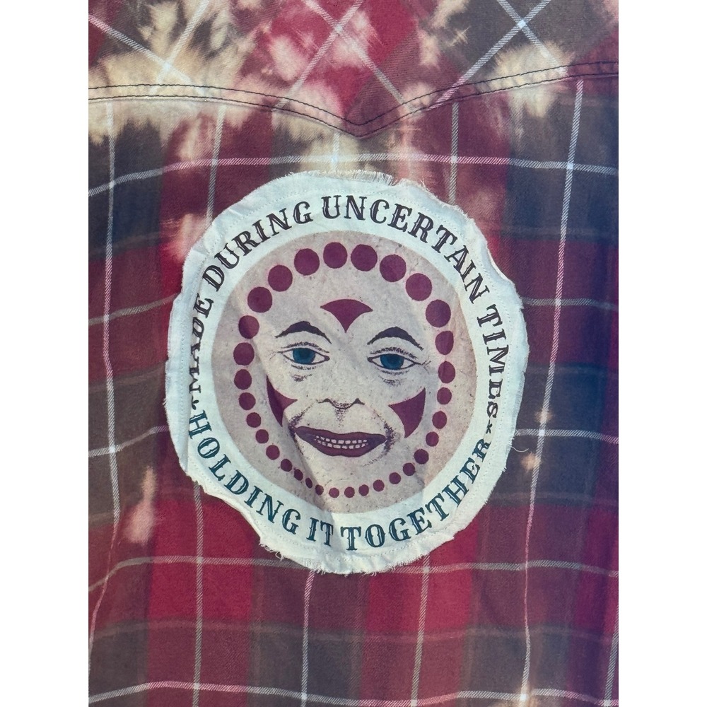 XL Urban Pipeline Flannel | Holding It Together Art Patch | One-of-One - Picture 3 of 7